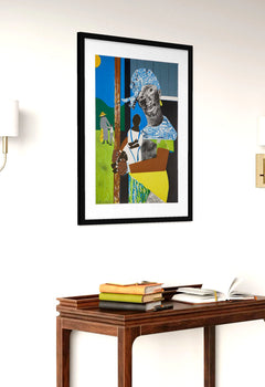 Romare Bearden, Come Sunday, 1975 lithograph in colors on Arches paper