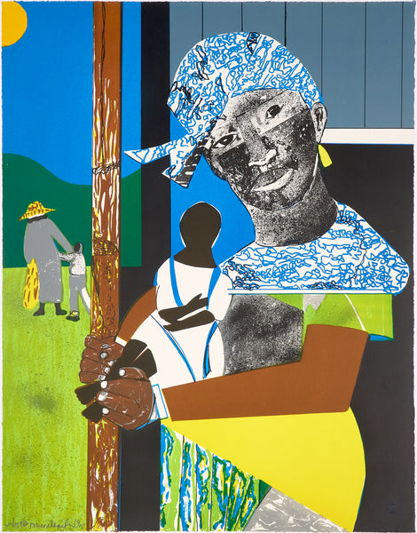 Romare Bearden, Come Sunday, 1975 lithograph in colors on Arches paper
