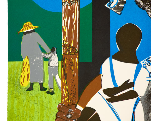 Romare Bearden, Come Sunday, 1975 lithograph in colors on Arches paper