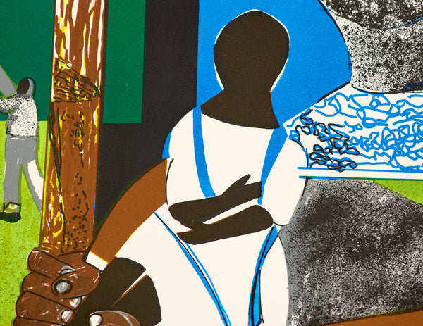 Romare Bearden, Come Sunday, 1975 lithograph in colors on Arches paper