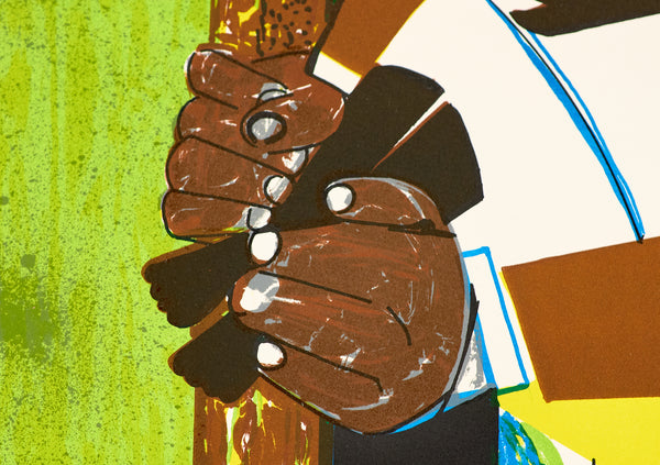 Romare Bearden, Come Sunday, 1975 lithograph in colors on Arches paper