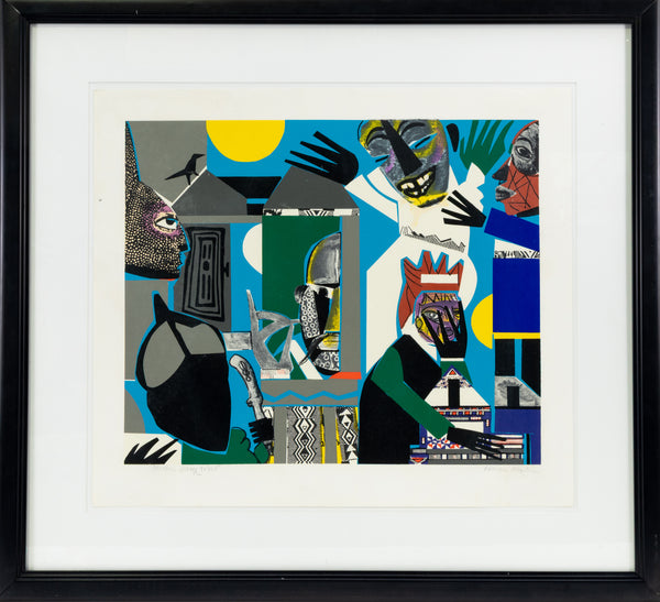 Romare Bearden, Sorcerer's Village, 1976 Screenprint Edition of 125