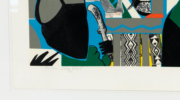 Romare Bearden, Sorcerer's Village, 1976 Screenprint Edition of 125