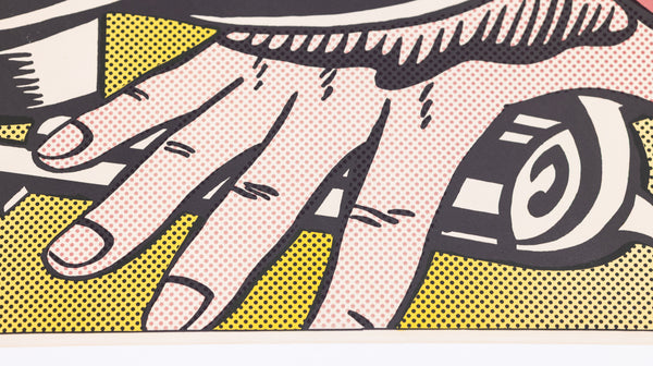 Roy Lichtenstein Foot and Hand Signed Lithograph Edition of 300