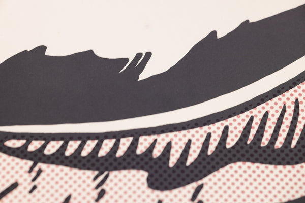 Roy Lichtenstein Foot and Hand Signed Lithograph Edition of 300