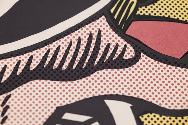 Roy Lichtenstein Foot and Hand Signed Lithograph Edition of 300