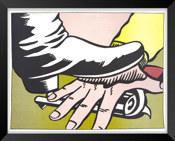Roy Lichtenstein Foot and Hand Signed Lithograph Edition of 300