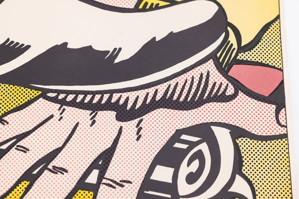 Roy Lichtenstein Foot and Hand Signed Lithograph Edition of 300