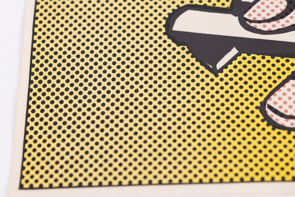 Roy Lichtenstein Foot and Hand Signed Lithograph Edition of 300