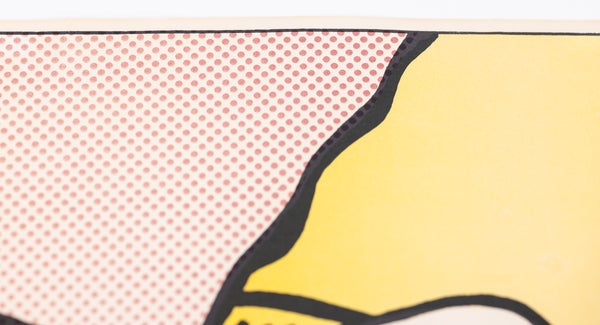 Roy Lichtenstein Foot and Hand Signed Lithograph Edition of 300