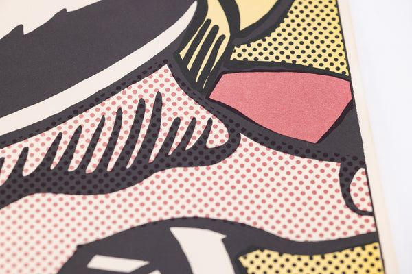 Roy Lichtenstein Foot and Hand Signed Lithograph Edition of 300