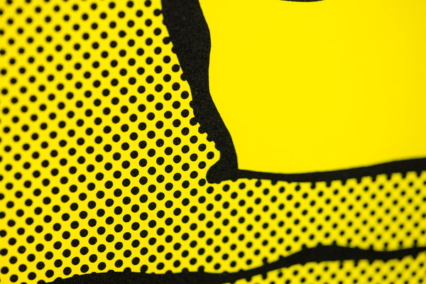 Roy Lichtenstein's "Haystack" a color screenprint on C.M. Fabriano paper, edition 88/250, signed, dated, and numbered in pencil