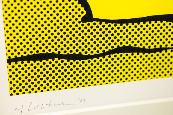 Roy Lichtenstein's "Haystack" a color screenprint on C.M. Fabriano paper, edition 88/250, signed, dated, and numbered in pencil