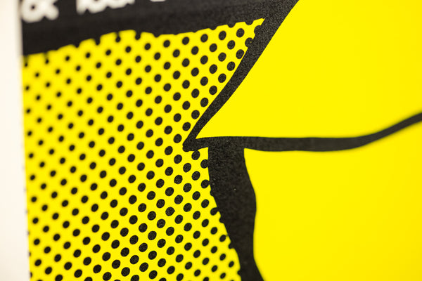 Roy Lichtenstein's "Haystack" a color screenprint on C.M. Fabriano paper, edition 88/250, signed, dated, and numbered in pencil