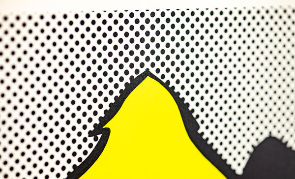 Roy Lichtenstein's "Haystack" a color screenprint on C.M. Fabriano paper, edition 88/250, signed, dated, and numbered in pencil