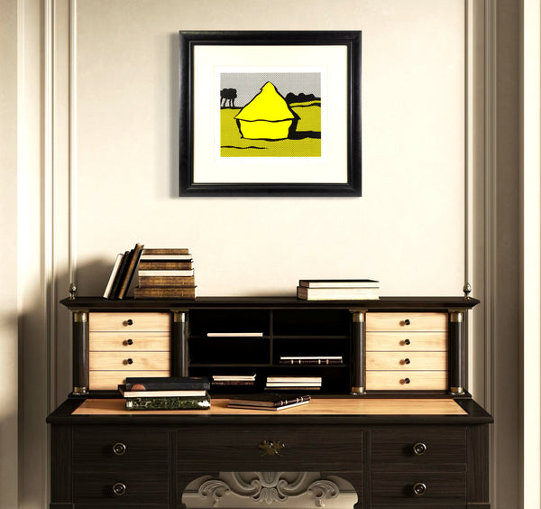 Roy Lichtenstein's "Haystack" a color screenprint on C.M. Fabriano paper, edition 88/250, signed, dated, and numbered in pencil