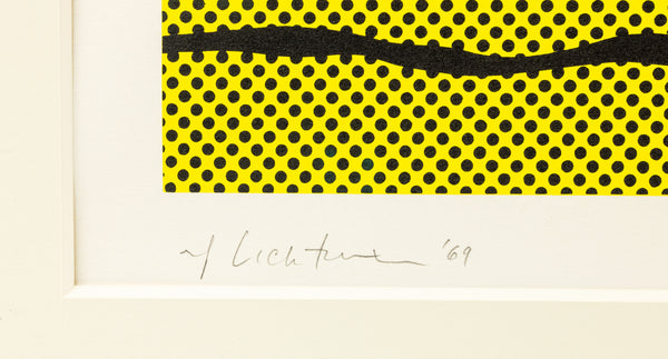 Roy Lichtenstein's "Haystack" a color screenprint on C.M. Fabriano paper, edition 88/250, signed, dated, and numbered in pencil