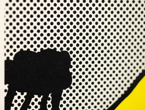 Roy Lichtenstein's "Haystack" a color screenprint on C.M. Fabriano paper, edition 88/250, signed, dated, and numbered in pencil