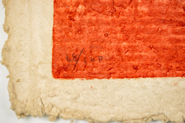 Rufino Tamayo, Hombre Con Baston, signed Mixographia print measuring 36x28 inches