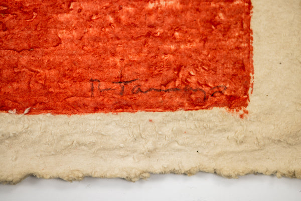 Rufino Tamayo, Hombre Con Baston, signed Mixographia print measuring 36x28 inches