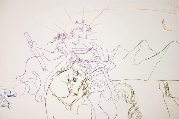 Salvador Dali Signed Color Engraving Anthony and Cleopatra Limited Edition of 1000
