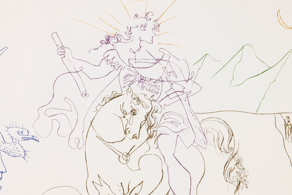 Salvador Dali Signed Color Engraving Anthony and Cleopatra Limited Edition of 1000
