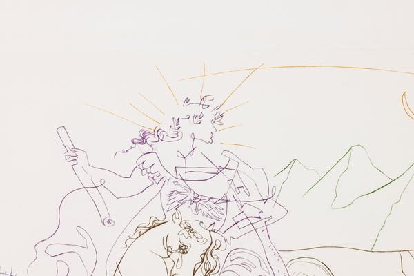Salvador Dali Signed Color Engraving Anthony and Cleopatra Limited Edition of 1000