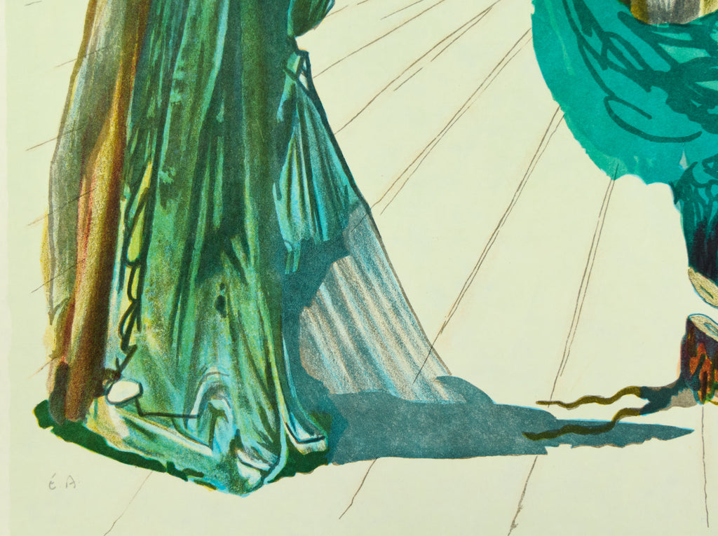 Salvador Dali Enigma of The Rose 1976 Signed Lithograph Visions
