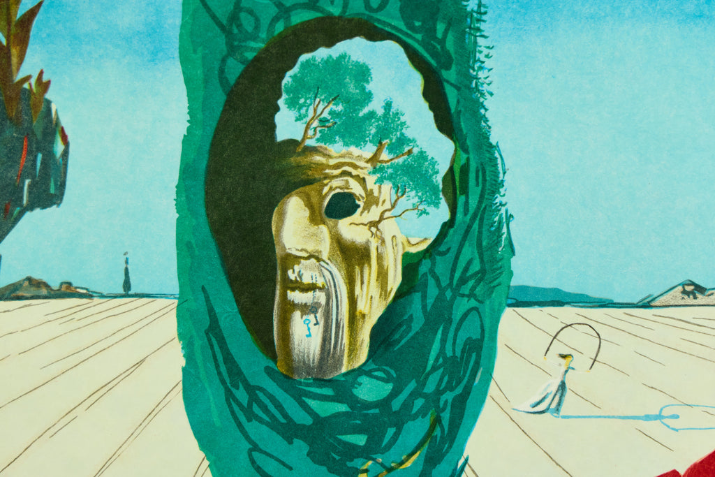 Salvador Dali Enigma of The Rose 1976 Signed Lithograph Visions