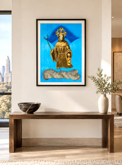 Salvador Dali, The Mystery of Sleep, (The Hermit) from Visions Surrealiste Signed Lithograph