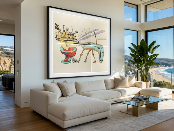 Salvador Dali, Royal Insect, Signed 1974 Monumental Color Lithograph 10 of 250