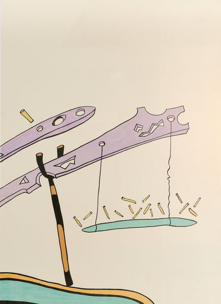 Salvador Dali, Royal Insect, Signed 1974 Monumental Color Lithograph 10 of 250