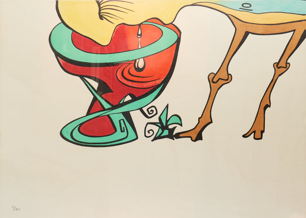 Salvador Dali, Royal Insect, Signed 1974 Monumental Color Lithograph 10 of 250