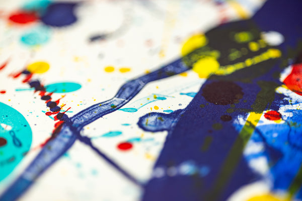 Sam Francis Untitled Blue, Red, Yellow 1986 Signed Lithograph Edition of 55