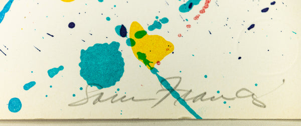 Sam Francis Untitled Blue, Red, Yellow 1986 Signed Lithograph Edition of 55