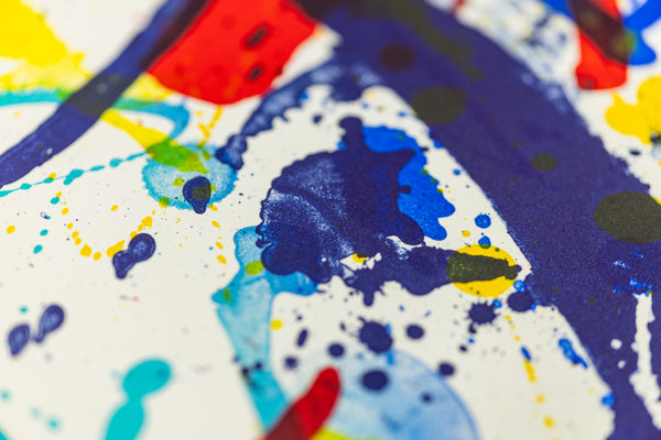 Sam Francis Untitled Blue, Red, Yellow 1986 Signed Lithograph Edition of 55