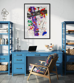 Sam Francis, Untitled, (1984), from Eight by Eight to Celebrate the Temporary Contemporary, a color lithograph on Rives BFK paper