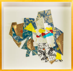 Untitled (1998) by Sam Gilliam is a dynamic mixed media lithograph (29/60) on handmade paper. Signed, dated, and numbered along the bottom margin, this richly layered work fuses Color Field abstraction with hand-applied elements, evoking improvisation, chromatic tension, and multidimensional rhythm.