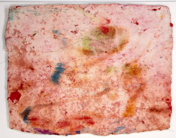 Shoebox by Sam Gilliam is a 20x23.5 inch signed and numbered edition, a relief etching with collage on handmade paper