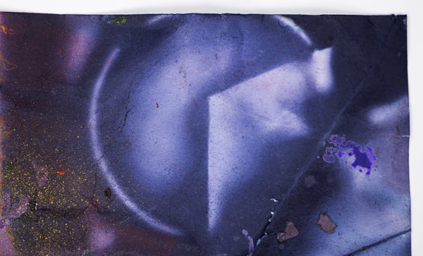 Sam Gilliam Untitled (Purple) 1996 Signed Mixed Media on Paper