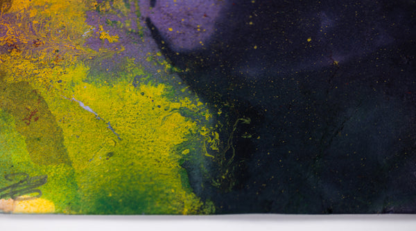 Sam Gilliam Untitled (Purple) 1996 Signed Mixed Media on Paper