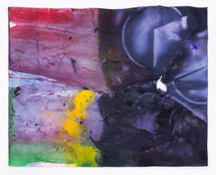 Sam Gilliam, Untitled (Purple) - 1996 Signed Mixed Media on Paper