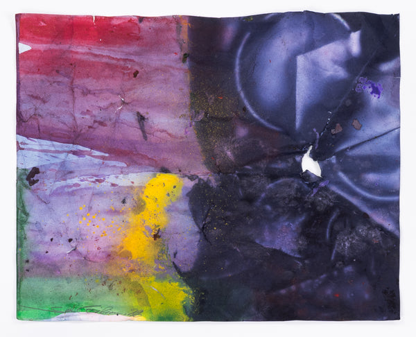 Sam Gilliam, Untitled (Purple) - 1996 Signed Mixed Media on Paper