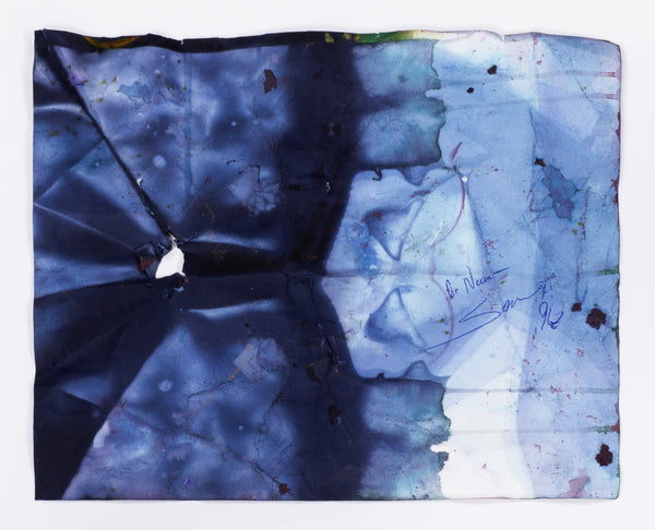 Sam Gilliam Untitled (Purple) 1996 Signed Mixed Media on Paper