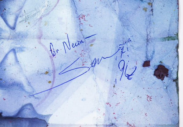 Sam Gilliam Untitled (Purple) 1996 Signed Mixed Media on Paper