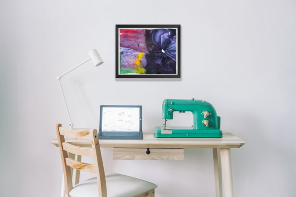 Sam Gilliam Untitled (Purple) 1996 Signed Mixed Media on Paper