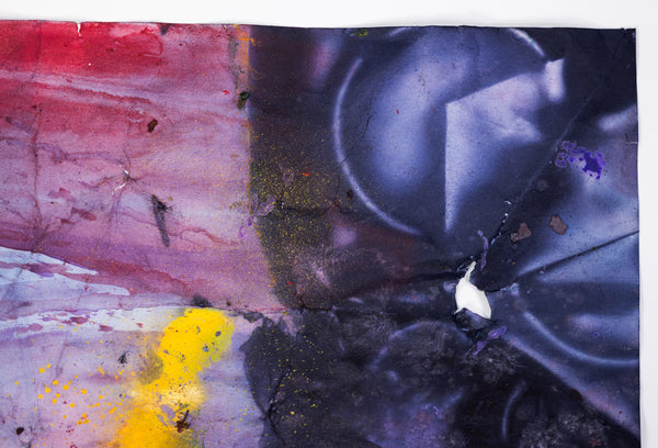 Sam Gilliam Untitled (Purple) 1996 Signed Mixed Media on Paper