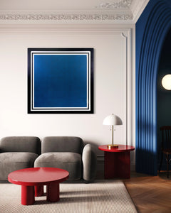 Sol LeWitt, Colors with Lines in Four Directions (Blue), 1990 Silkscreen Edition of 100