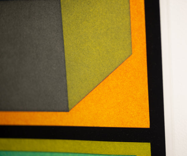 Sol LeWitt, Eight Cubic Rectangles, (1995 Diptych), color etching and aquatint on two sheets of Somerset paper