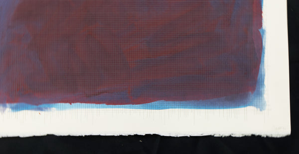 Sol LeWitt, Original Painting Signed 1990 Untitled Gouache on Paper